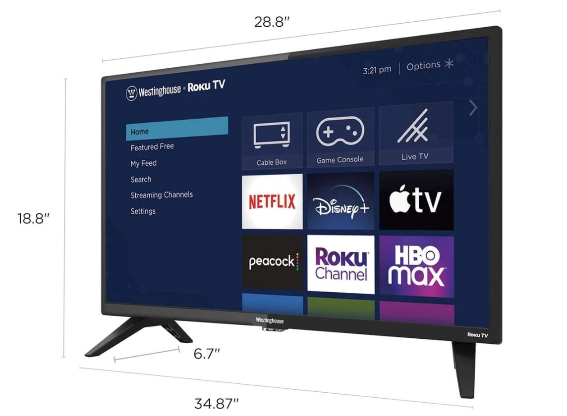 Westinghouse 24" 720p LED Roku Smart TV WR24HT2212