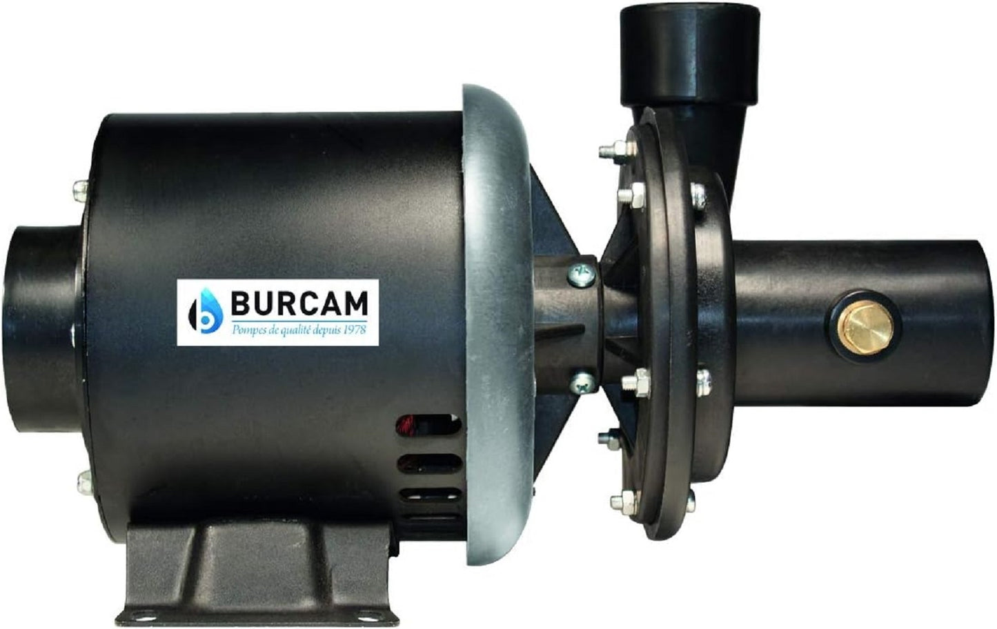 BURCAM 300315WH 1/3 HP Manual Laundry Tub Pump, Black