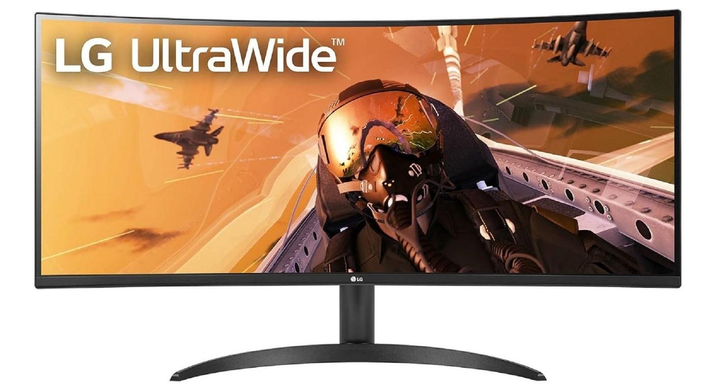 LG 34WP60C-B 34" 160Hz 1ms Curved UltraWide QHD 3440 x 1440 Monitor HDMI, DP