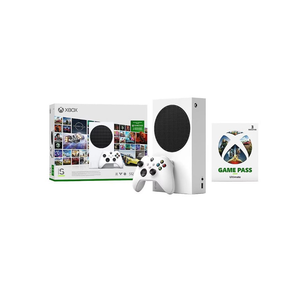 Xbox Series S Starter Bundle with 512GB All-Digital Console, 3 Months of Game Pass Ultimate and Wireless Controller