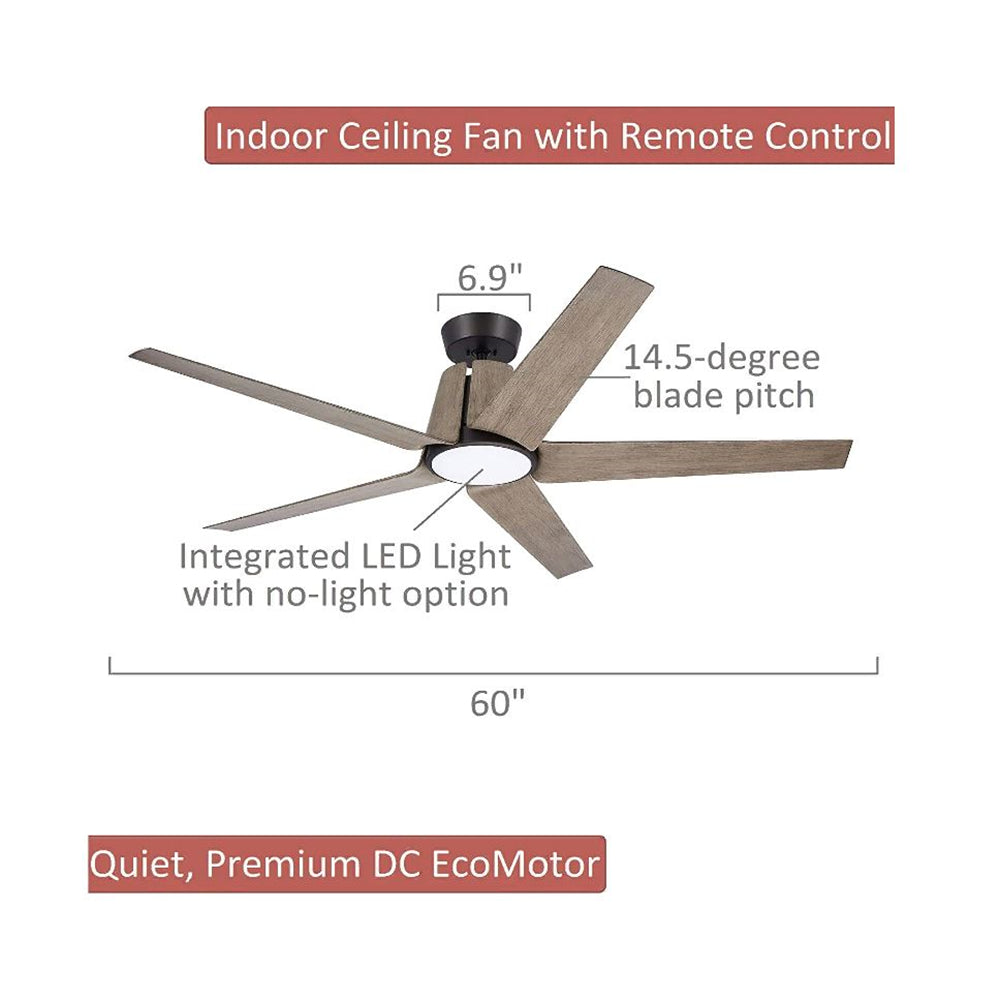 Emerson CF840ORB Floret Eco 60" Ceiling Fan,Oil Rubbed Bronze
