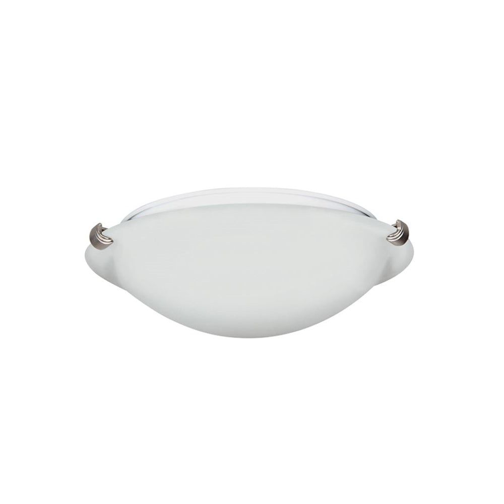 Sunset Lighting GU24 Stroud 16" 2-Light Flush Mount Ceiling Lamp, Opal F7295-53