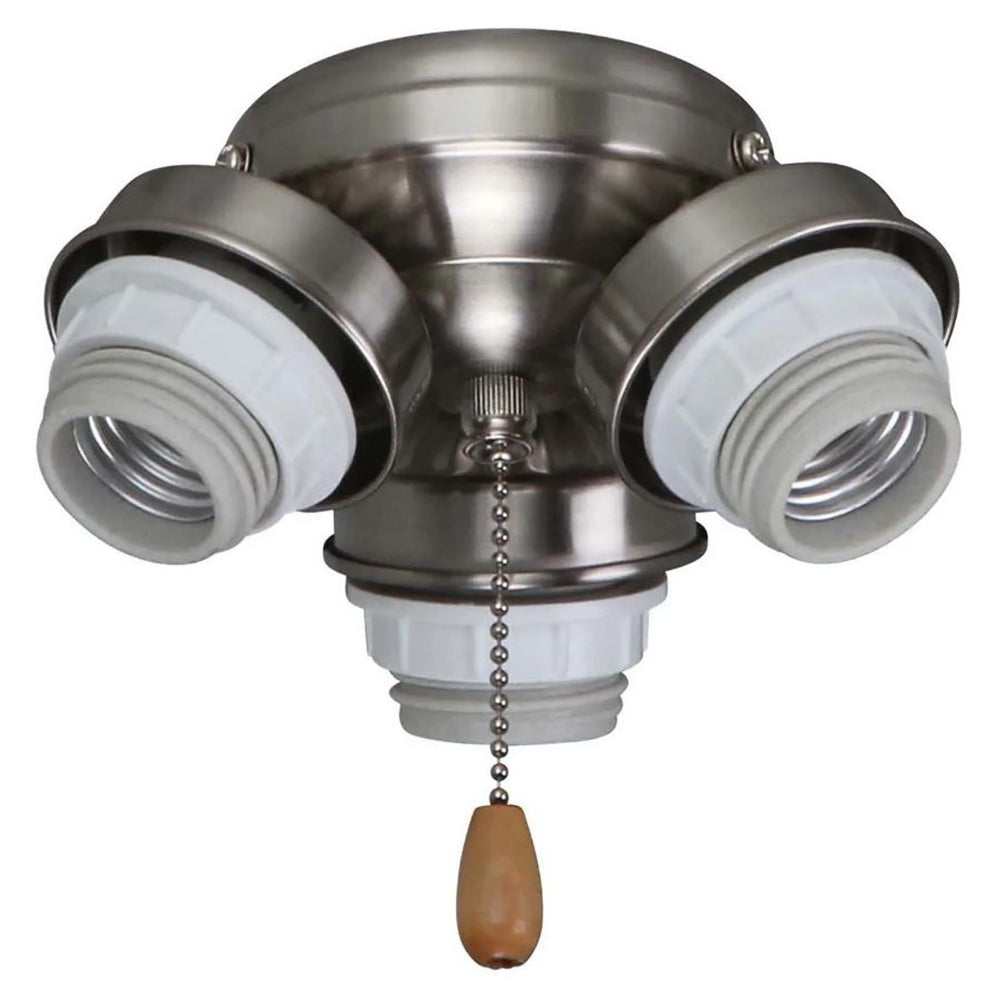 Emerson Kathy Ireland 3-Light Turtle LED Fitter Ceiling Fan Brushed Steel F330BS