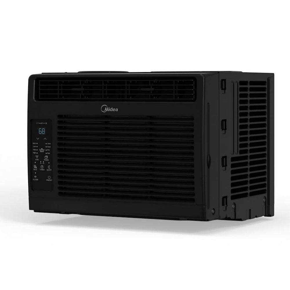 Midea 6,000 BTU DOE Window Air Conditioner with ComfortSense Remote, for spaces up to 250 sq. ft. MAW06R1WBL-T