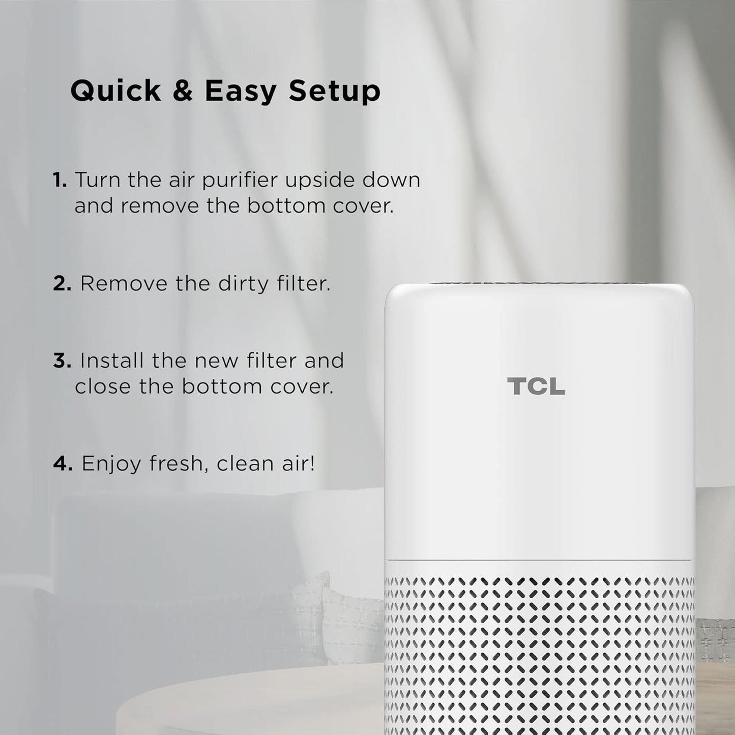 TCL AR1S Replacement Filter Compatible with Breeva A1 & A1W White
