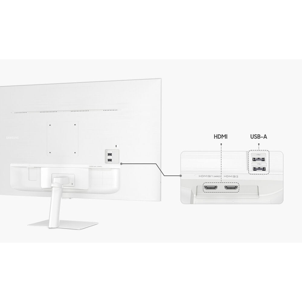 Samsung M50D 32" LED FHD 60Hz 4ms Smart Monitor with HDR 10 HDMI, USB White LS32DM501ENXZA