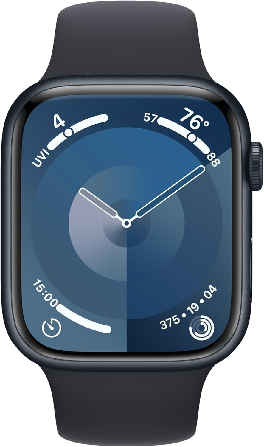 Apple Watch Series 9 GPS 45mm Aluminum Case w/ Midnight Sport Band M/L MR9A3LW/A