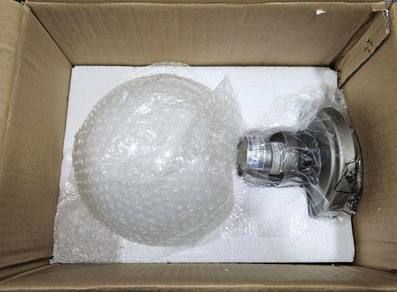 Sunset Lighting Chauncey 1-Light Semi Flush Steel Gray w/ White Glass F27001-59