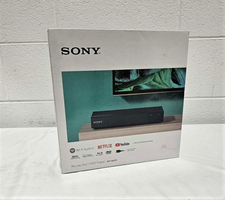 Sony BDP-BX370 Blu-ray Player Dolby TrueHD & DTS-HD built-in Wi-Fi w/ HDMI Cable