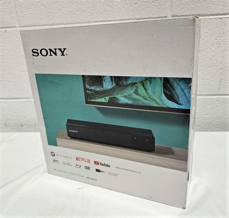 Sony BDP-BX370 Blu-ray Player Dolby TrueHD & DTS-HD built-in Wi-Fi w/ HDMI Cable