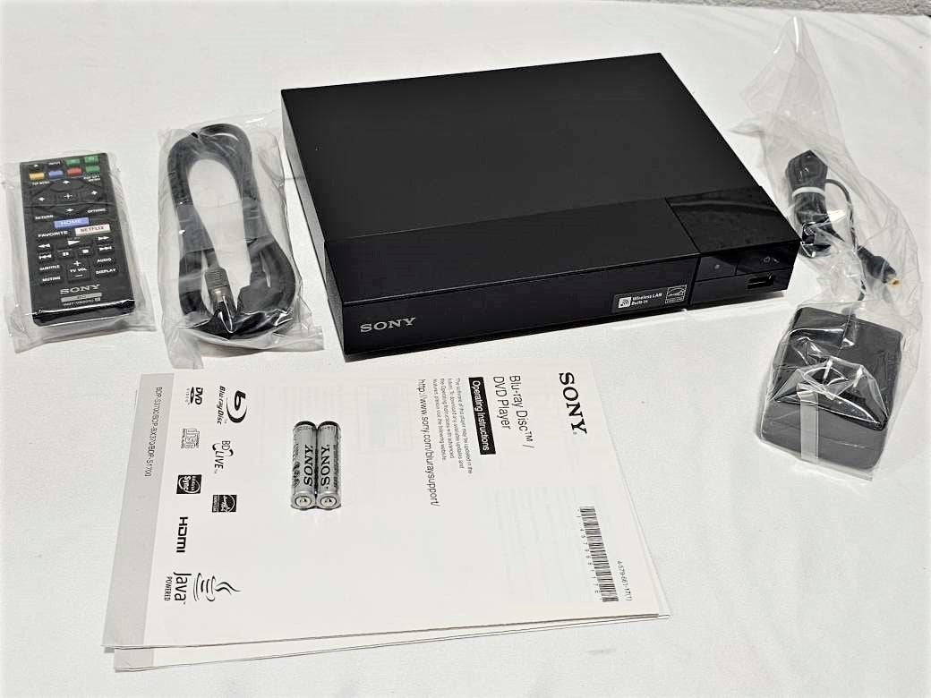 Sony BDP-BX370 Blu-ray Player Dolby TrueHD & DTS-HD built-in Wi-Fi w/ HDMI Cable