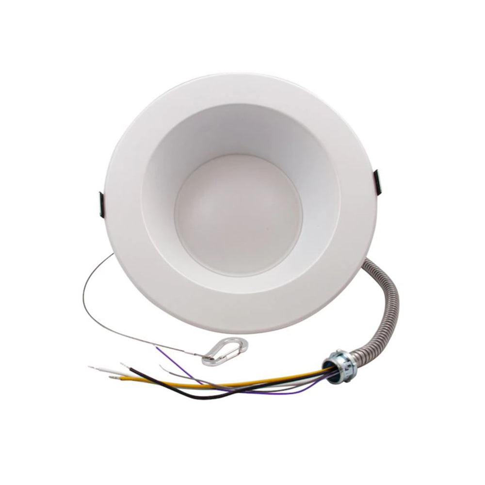 Sunset Lighting Spectrum Series White 8" Recessed Downlight 2000-Lumen Switchable Round Dimmable LED F9617-30