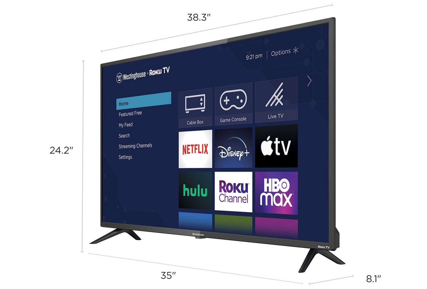 Westinghouse 43" 4K Ultra HD Roku Smart TV with HDR WR43UT4212