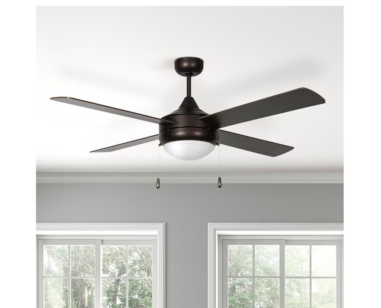 Luminance Concord Fans Centurion Ceiling Fan Downlight Oil Rubbed Bronze Finish WL52CNT4ORB-ES-LED