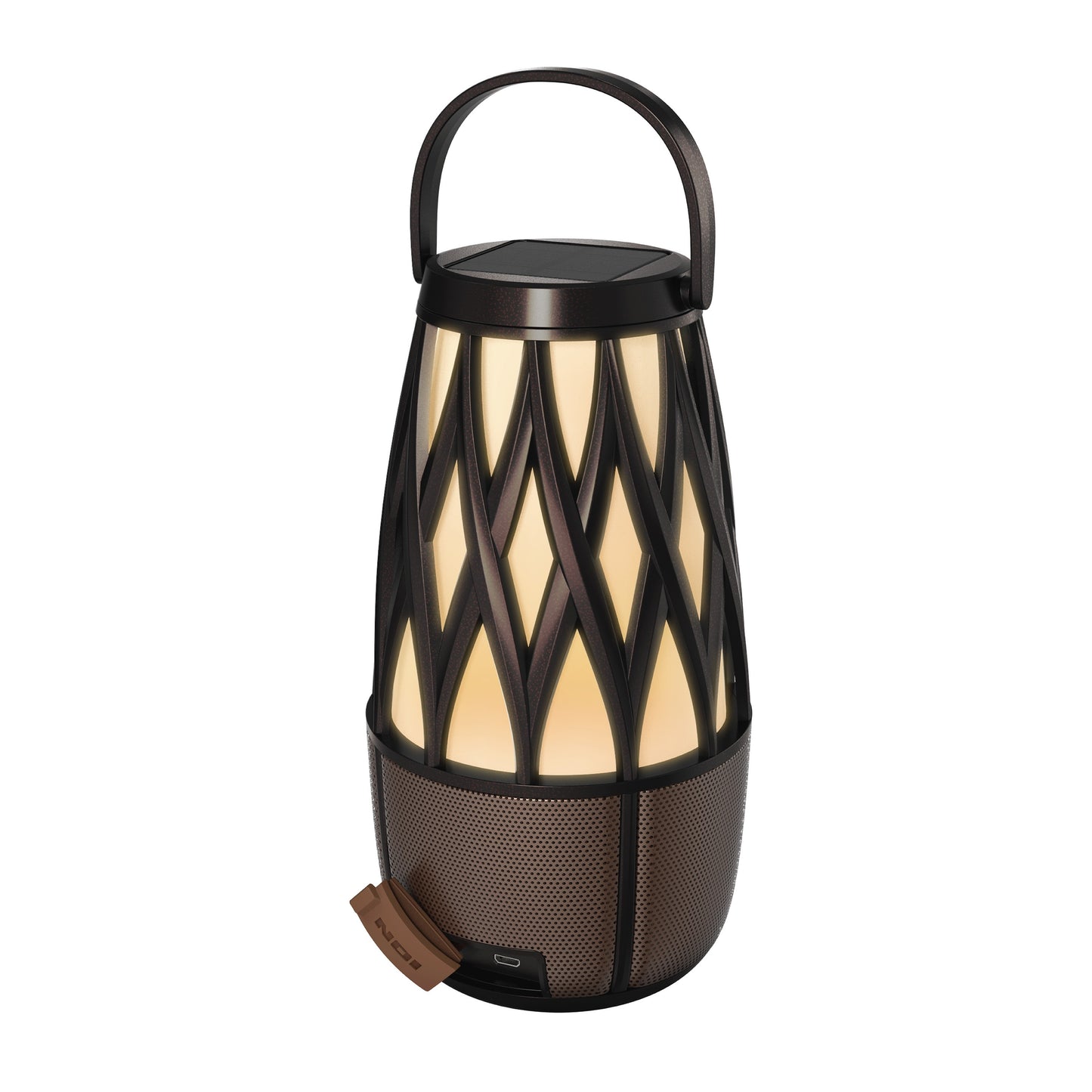 ION Audio Tahiti Link Speaker Solar Lantern-Style Outdoor Bluetooth Speaker ISP136BZ