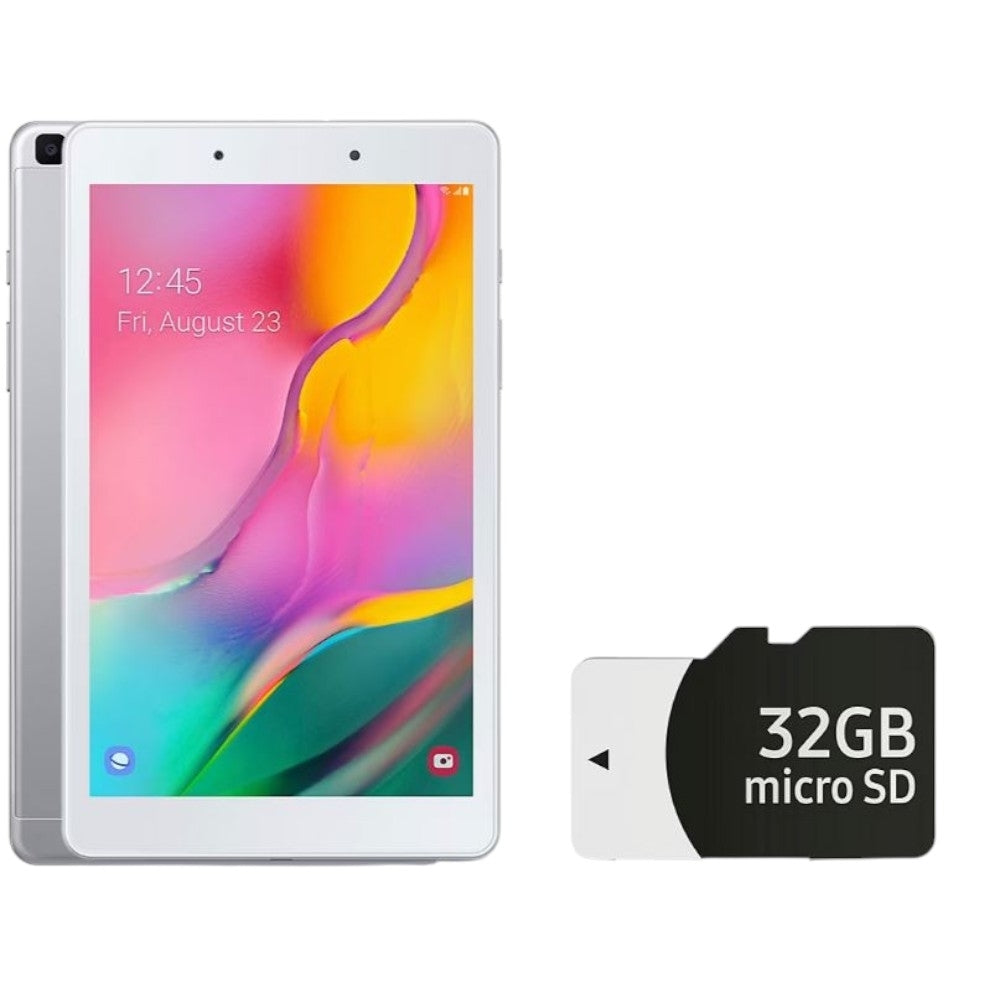 Samsung Galaxy Tab A 8.0" Tablet, 32GB with Bonus 32GB microSD Card - Silver SM-T290NZSCXAR