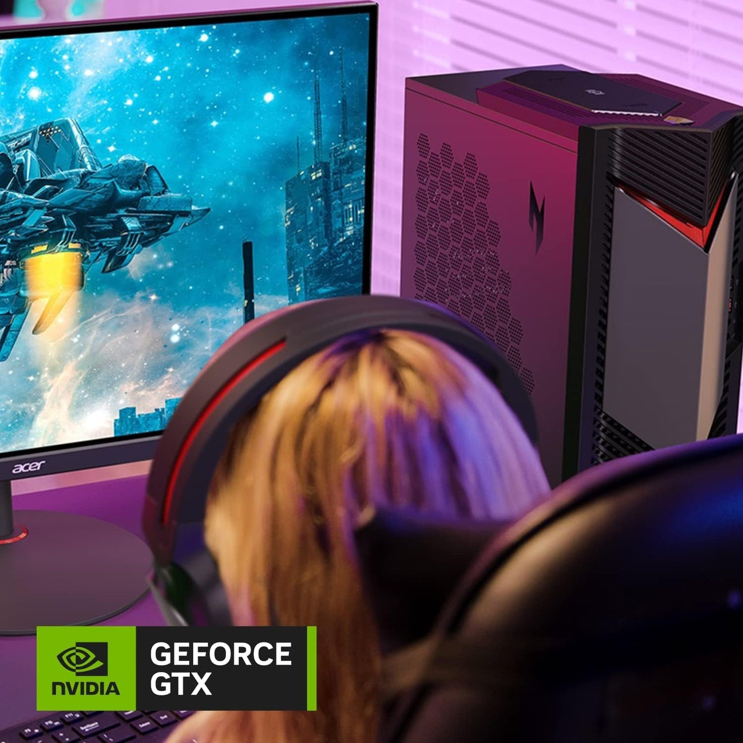 Acer Nitro 50 Gaming PC Intel Core i5-13400F 8GB/ 512GB SSD Win 11 Home DG.E3HAA.001