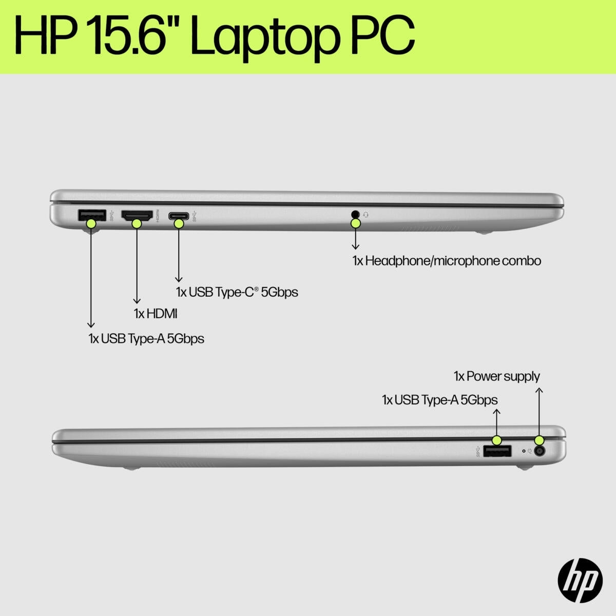 HP 15-fd0056nr 15.6" Touchscreen i3-1315U 8GB/ 256GB Laptop Win11H 7H3A2UA#ABA