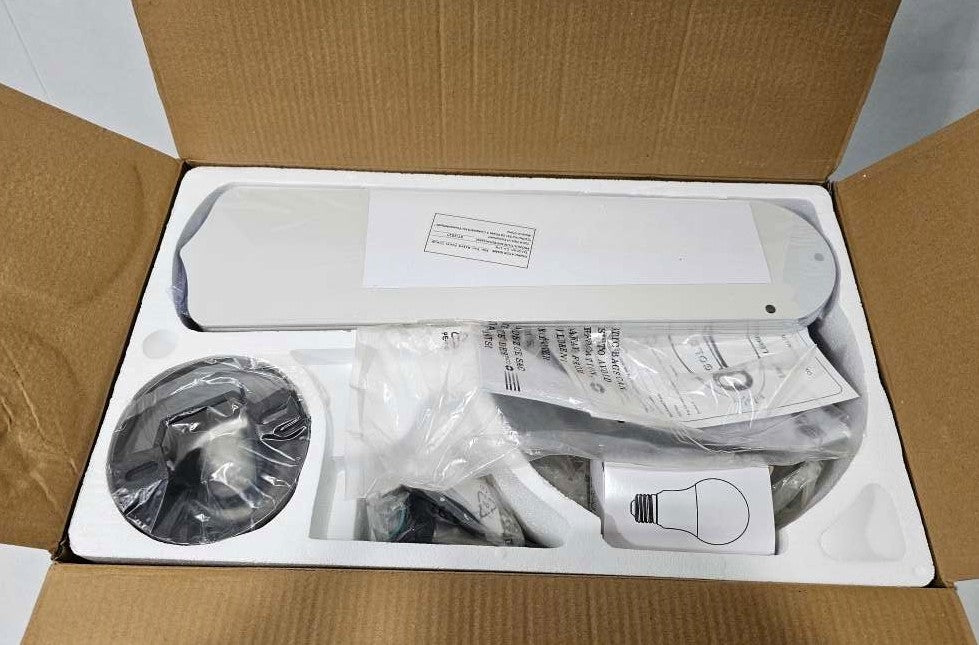 Concord Heritage Home 52" Satin Nickel LED Indoor Ceiling Fan Light Kit 5-Blade 52HEF5SN-MB-LED