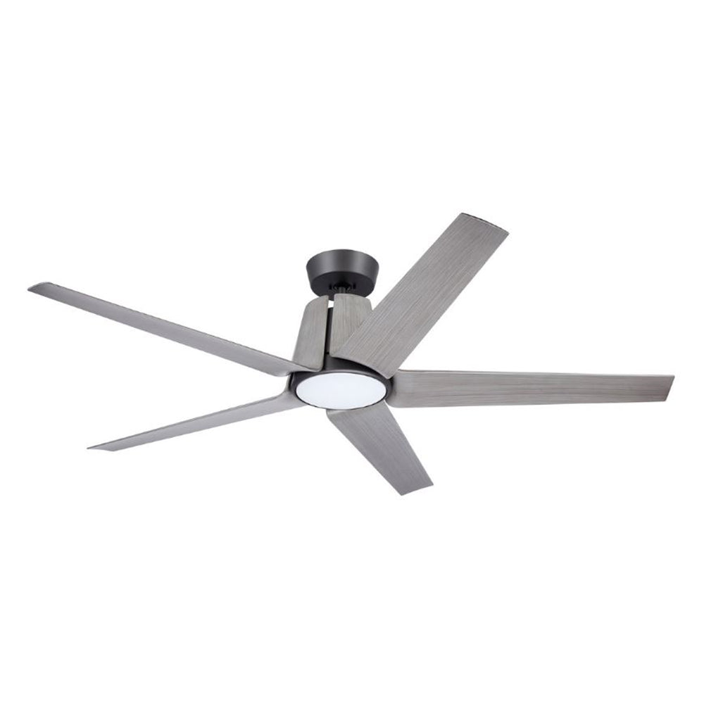 Emerson Floret Eco 60" Outdoor Damp Graphite Ceiling Fan LED Light Driftwood Blades CF840GRT