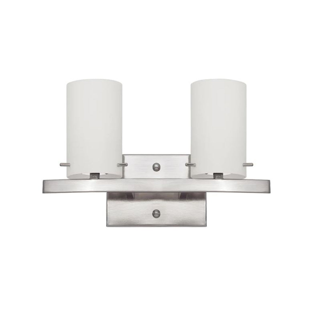 Sunset Lighting F2532-80 Boca 2-Light 13" Wide Vanity Light - Nickel