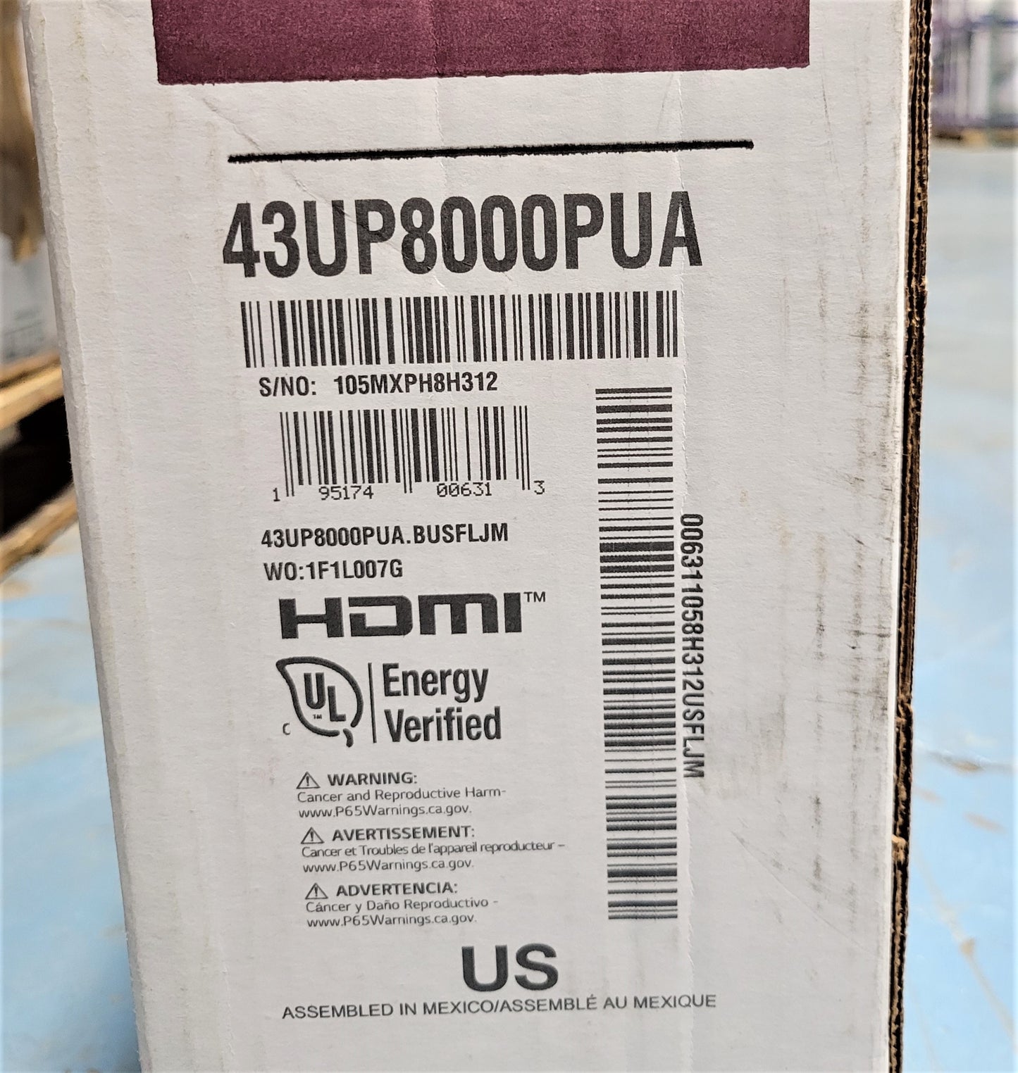 LG 43" Class 4K UHD Smart LED HDR TV Active HDR - 43UP8000PUR