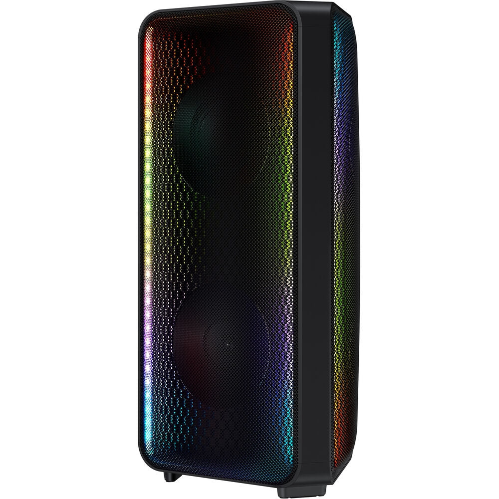 SAMSUNG MX-ST40B Sound Tower High Power Audio, 160W Floor Standing Speaker, Bi-Directional Sound, Built-in Battery, IPX5 Water Resistant