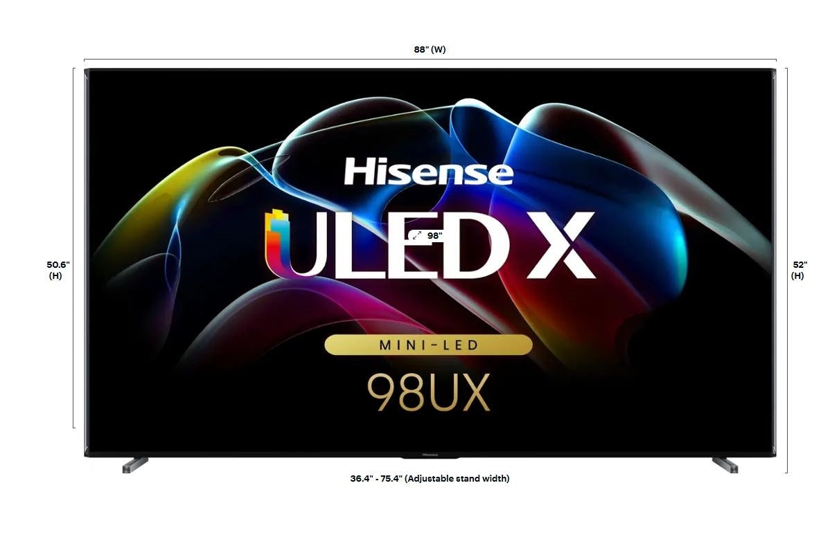 Hisense 98" Class UX Series 4K Mini-LED 144Hz ULED UHD Google TV 98UX