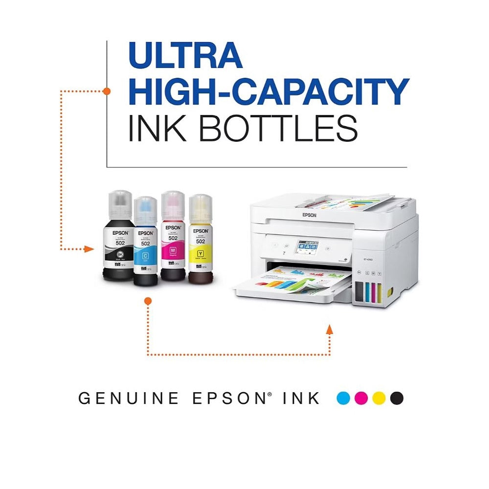 Epson EcoTank 502 Ink Bottles Value Club Pack (Black, Cyan, Magenta, Yellow) T5021-4-SVH