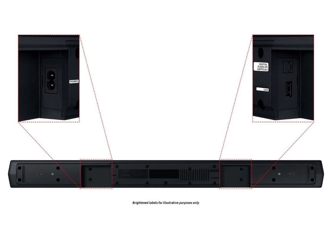 Samsung 2.1Ch 210W Soundbar with Wireless Subwoofer Black HW-C43M