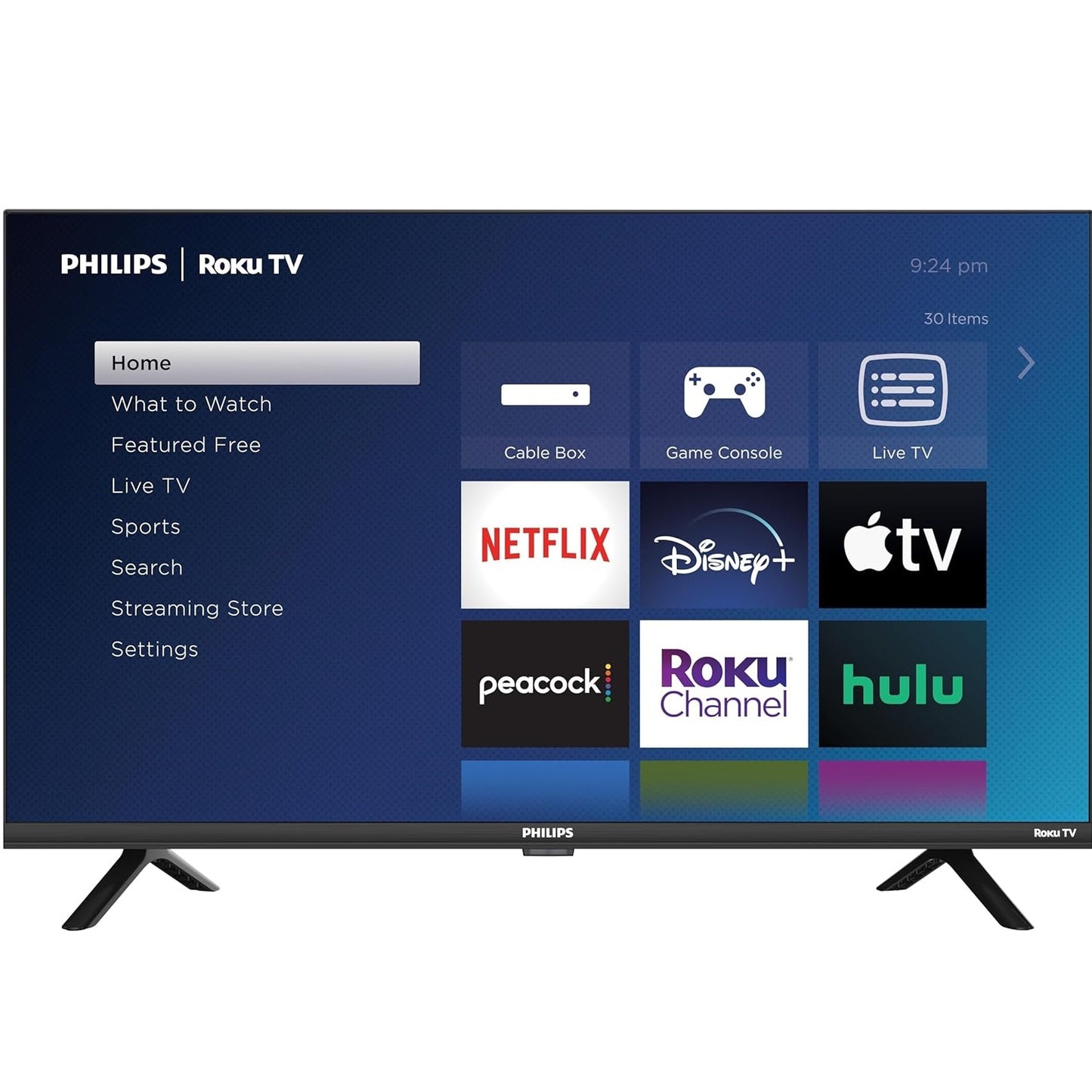 Philips 32" 720p HD Roku Smart TV 32PFL4674/F, Alexa Compatible