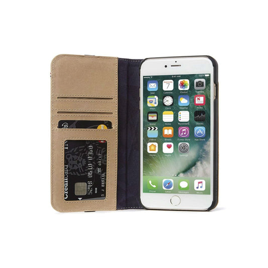 DECODED Wallet Case for iPhone 8 Plus Full-Grain Leather 3 Card Holder DA6IPO7PLCW3SA
