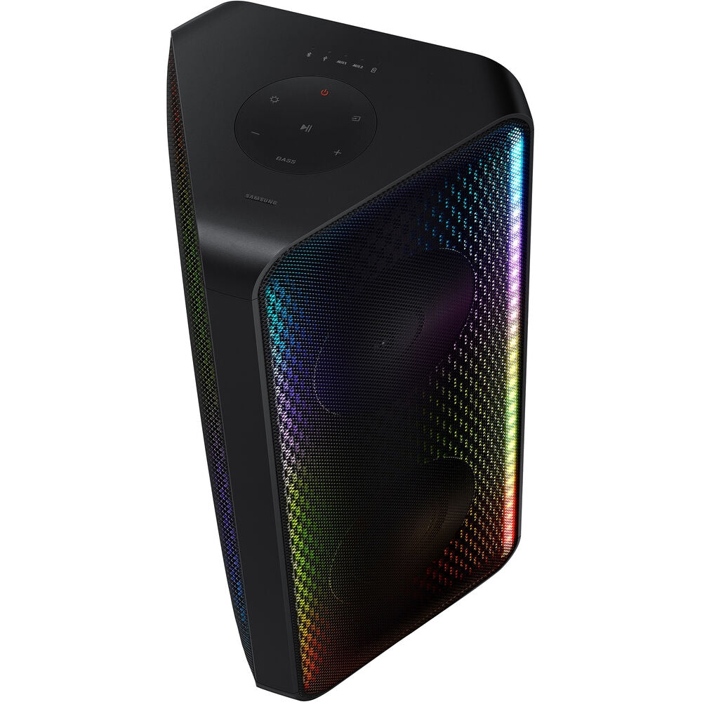 SAMSUNG MX-ST40B Sound Tower High Power Audio, 160W Floor Standing Speaker, Bi-Directional Sound, Built-in Battery, IPX5 Water Resistant