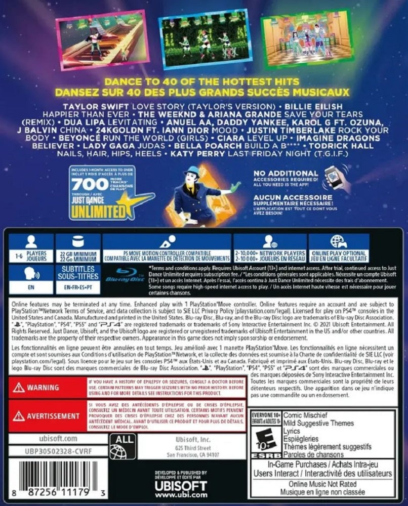 Just Dance 2022 - PlayStation 4 207-34-2775