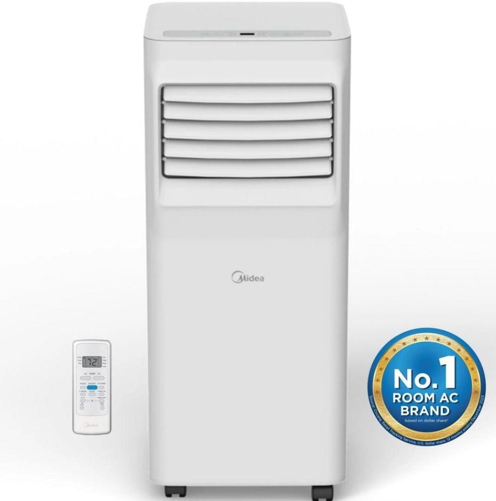 Midea 5,000 BTU Portable Air Conditioner with ComfortSense Cools up to 150 sq. ft. MAP05R1AWWT-T