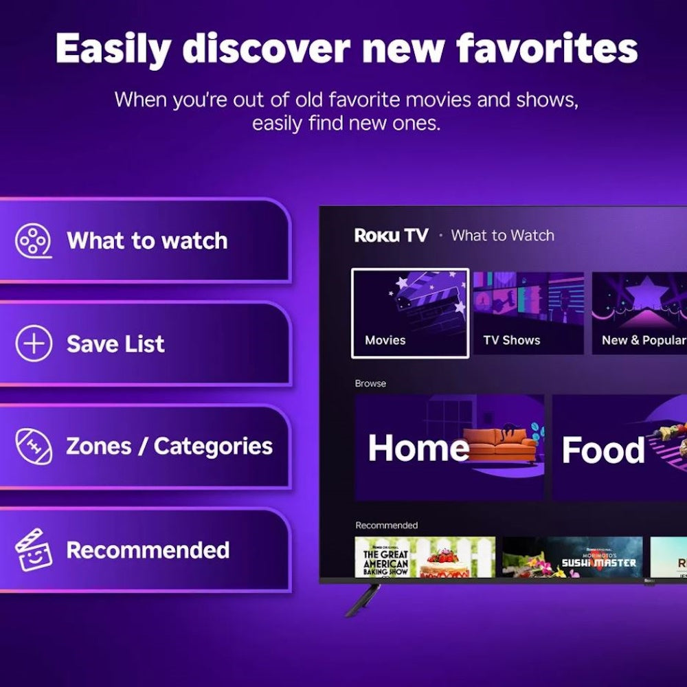 Roku 50" Select Series 4K HDR Smart Roku TV with Roku TV Remote 50R4C4