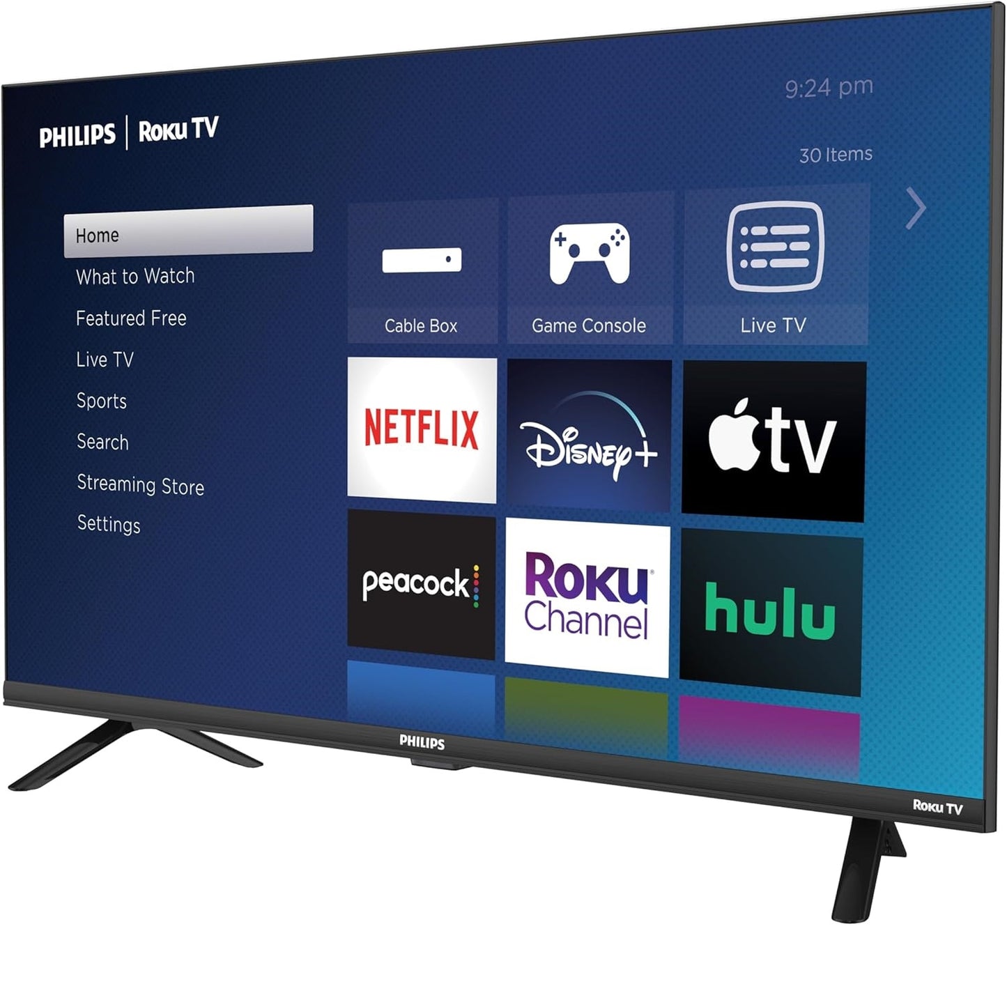 Philips 32" 720p HD Roku Smart TV 32PFL4674/F, Alexa Compatible