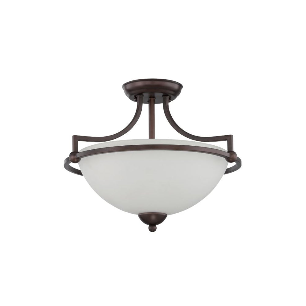 Sunset Lighting Preston 3-Light 20-1/2" Wide Semi-Flush Bowl Ceiling Fixture F16096-64