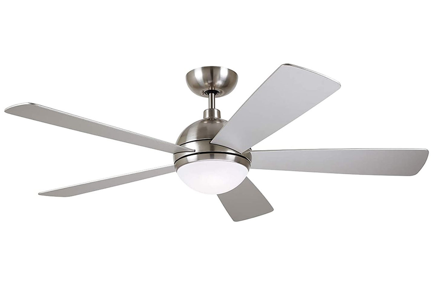 Emerson Astor 52" Ceiling Fan LED Light Brushed Steel WLCF235BS