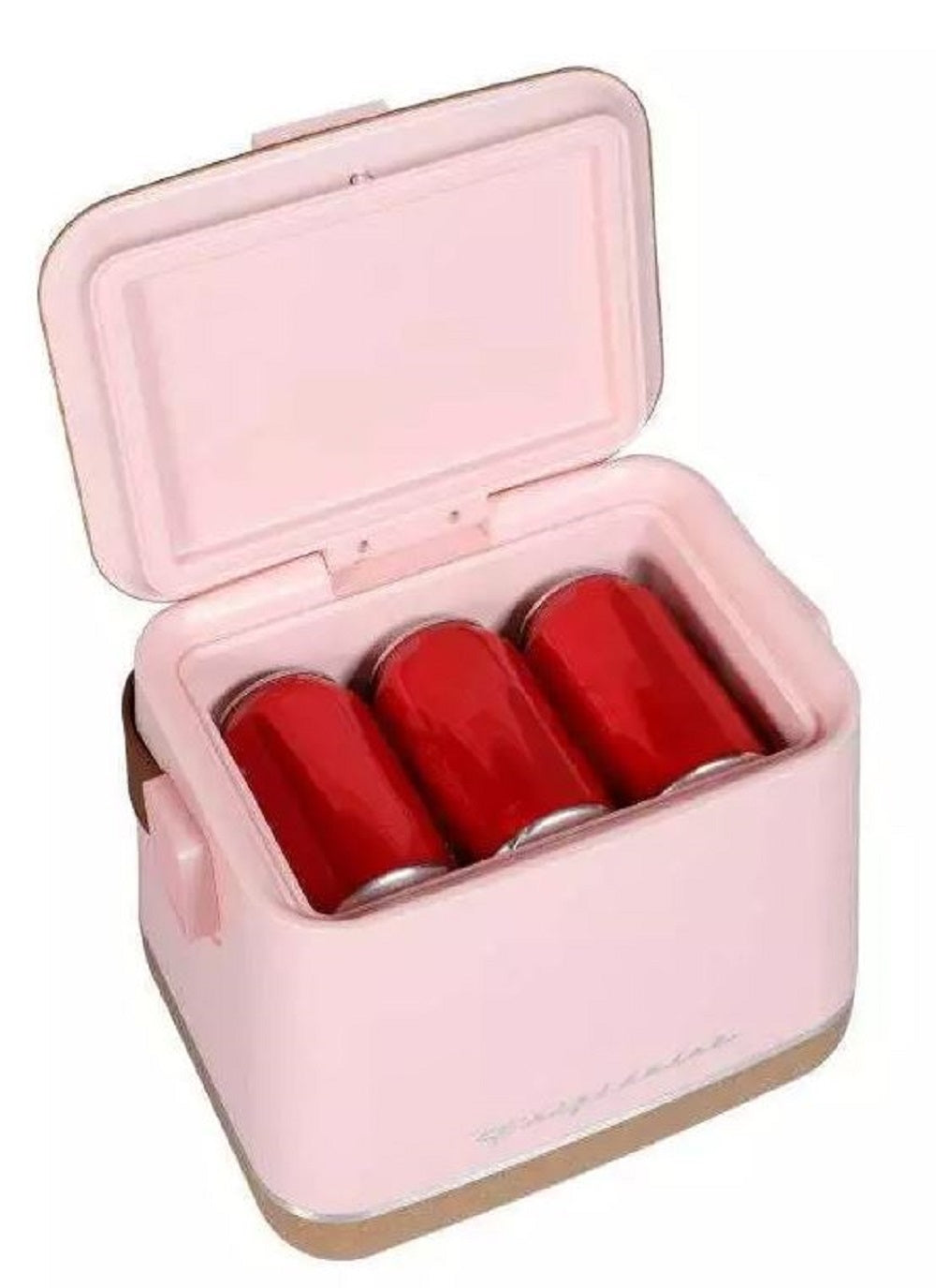 Frigidaire Portable Top Opening Lid Insulated 6-Can/4-Liter Mini Personal Fridge Cooler, EFMIS310-PINK