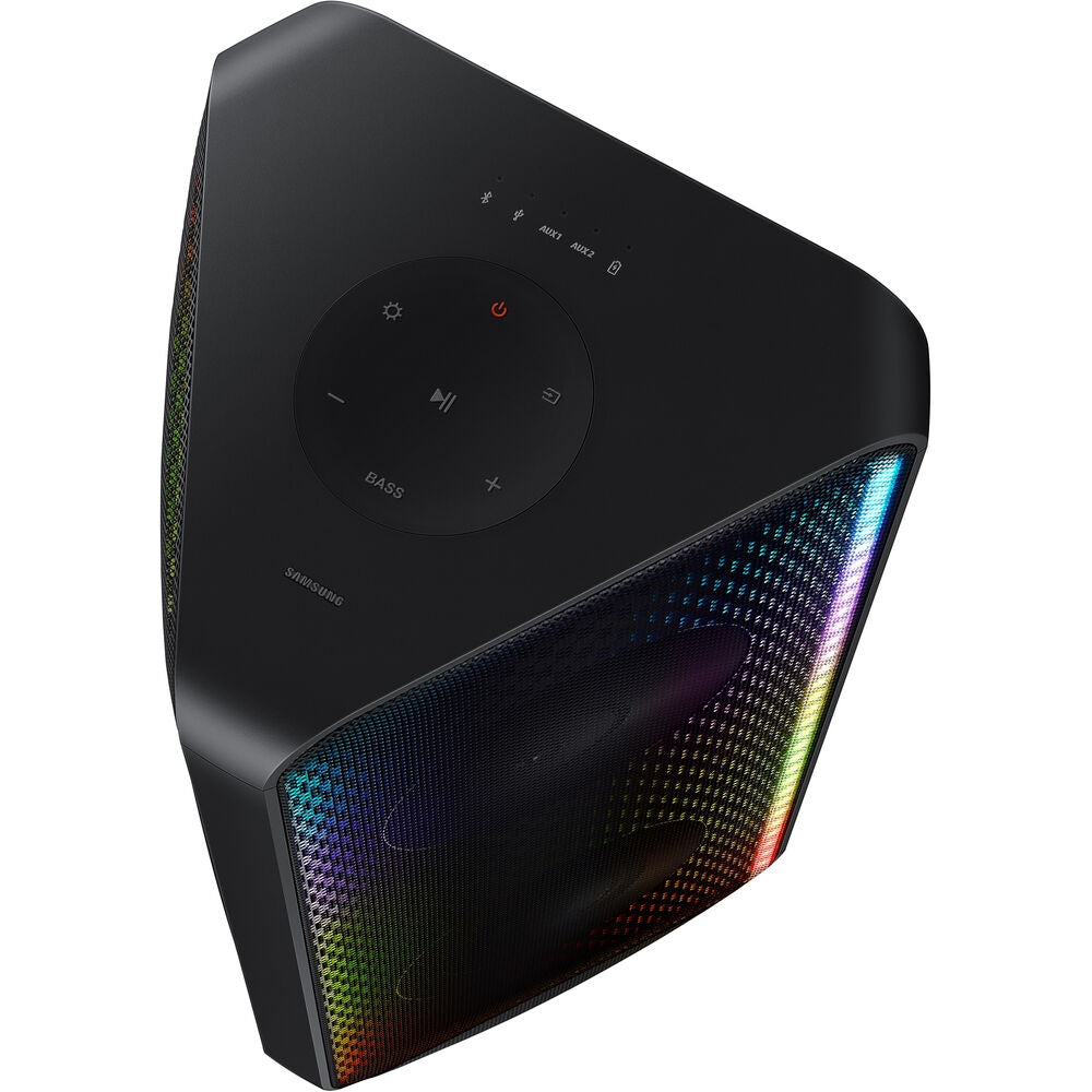 SAMSUNG MX-ST40B Sound Tower High Power Audio, 160W Floor Standing Speaker, Bi-Directional Sound, Built-in Battery, IPX5 Water Resistant