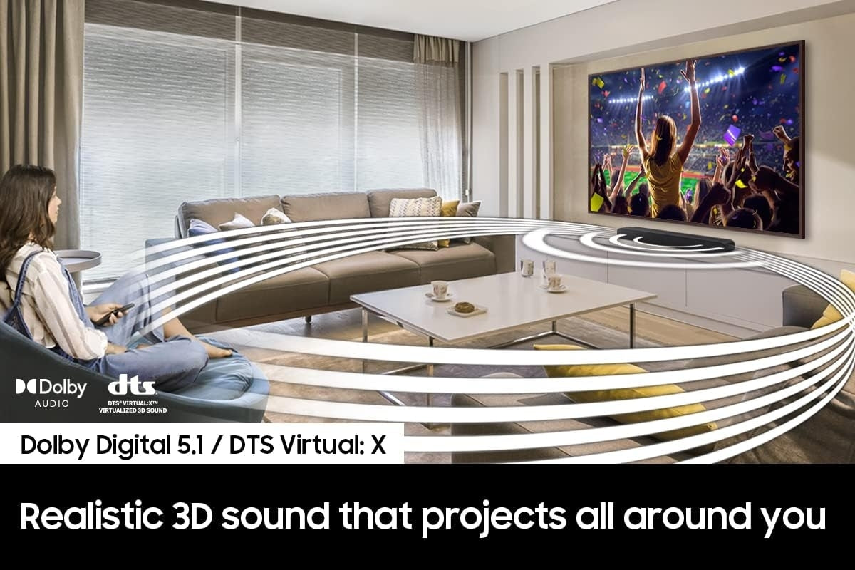Samsung HW-B650/ZA 3.1ch Soundbar with Dolby 5.1 / DTS Virtual:X - Black