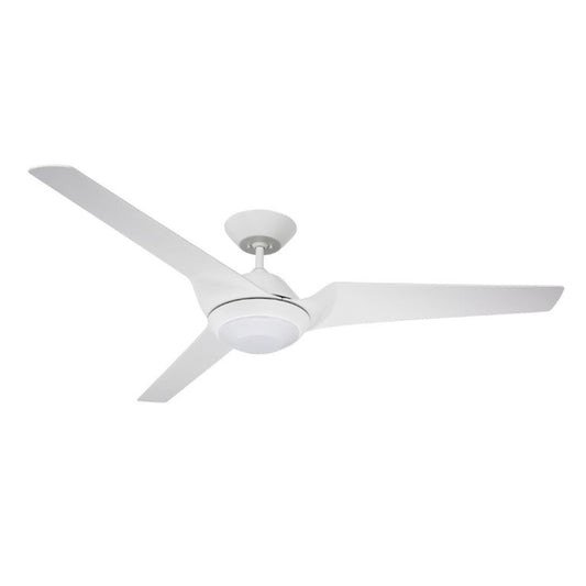 Luminance Kathy Ireland Home Sweep Eco 60" Ceiling Fan Light Kit Satin White CF275SW
