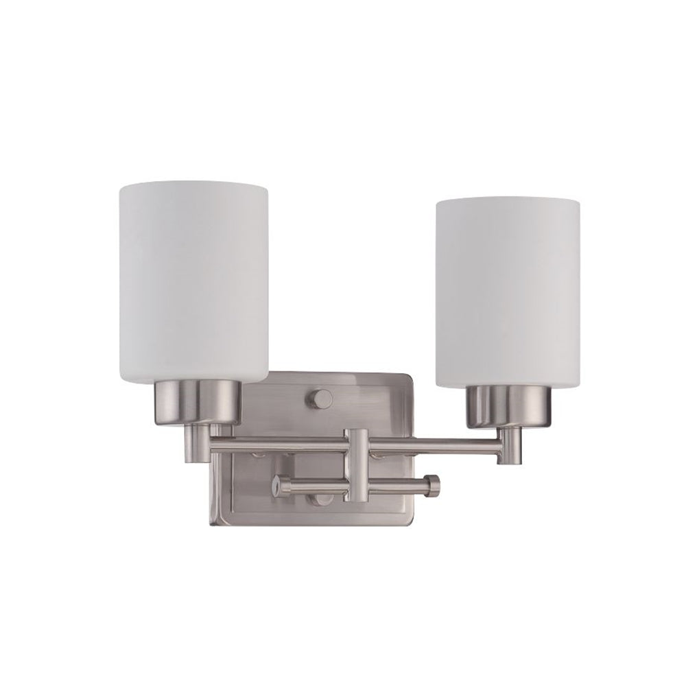 Sunset Lighting F3152-80 Ledbury 2-Light 13" Wide Bathroom Vanity Light - Nickel