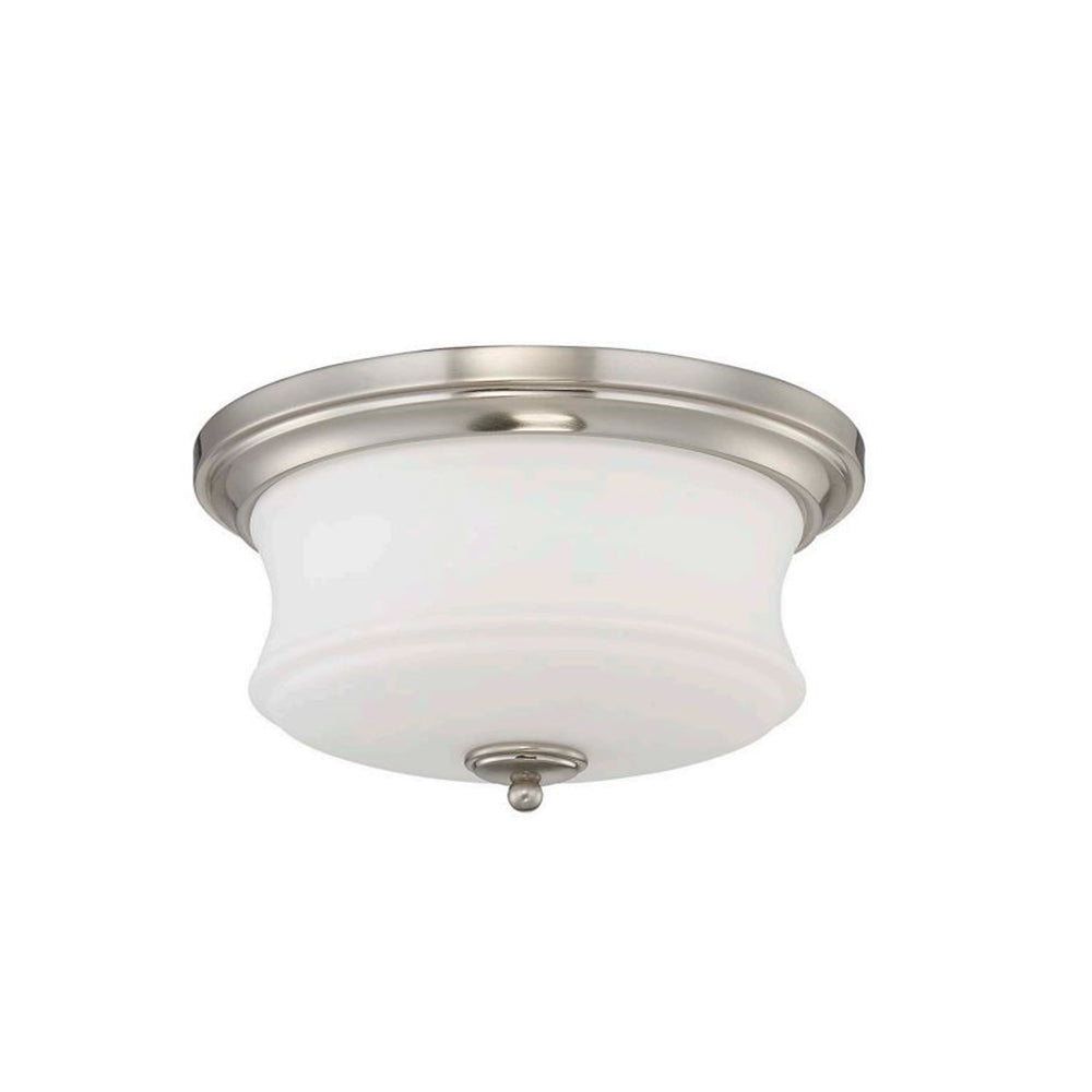 Sunset Amala 2-Light 60W Silver Flushmount Ceiling Light F20002-80