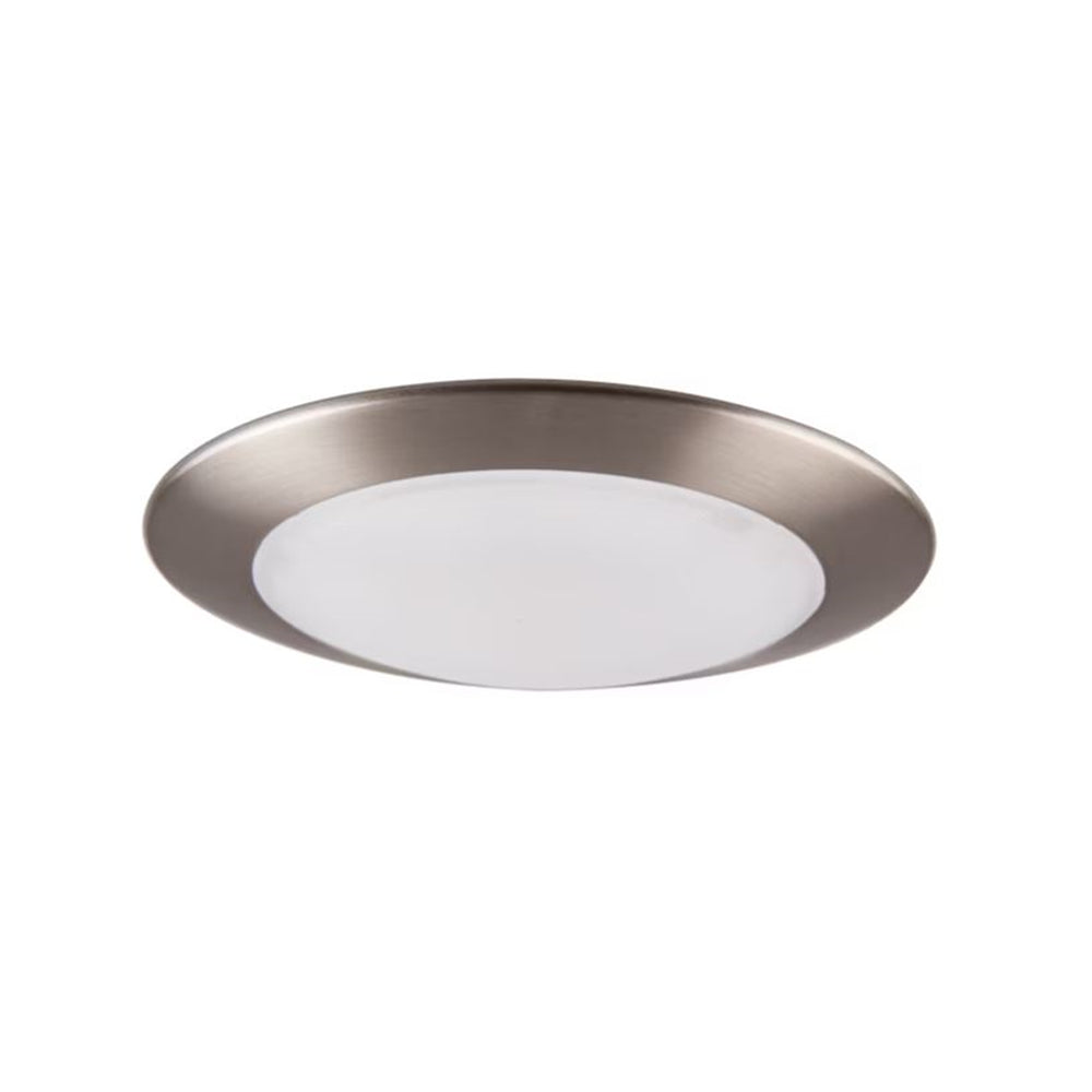 Sunset Lighting Satin Nickel 7-1/2" 1200Lm Soft White Round Dimmable Canless Recessed Downlight F8626-53