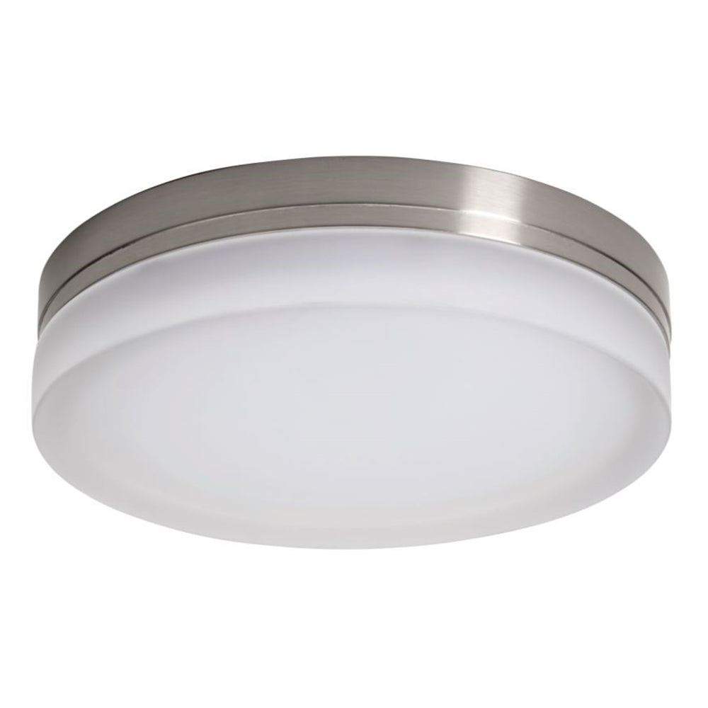 Elecrix 11" LED Flush Mount Light Glass Silver 1000LM 16W 3000K FMT-G20-11-10-SN