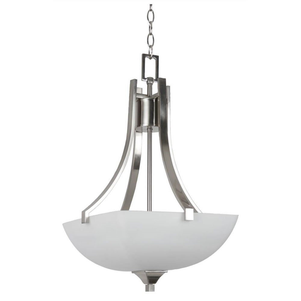 Luminance F19007-80 Pendant Bowl Starling 3-Lights Satin Nickel