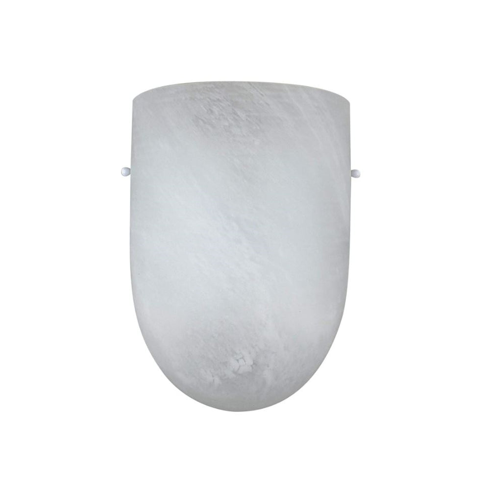 Sunset Lighting F9068-30 Wall Sconce w/ Faux Alabaster Glass, Faux Alabaster Finish
