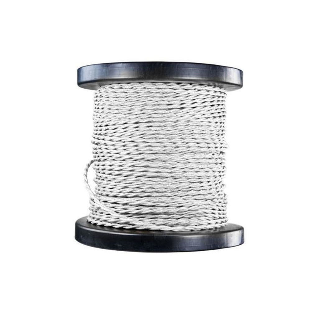 LUMINANCE Antique White Cable Cord White Spool 250Ft - D8304